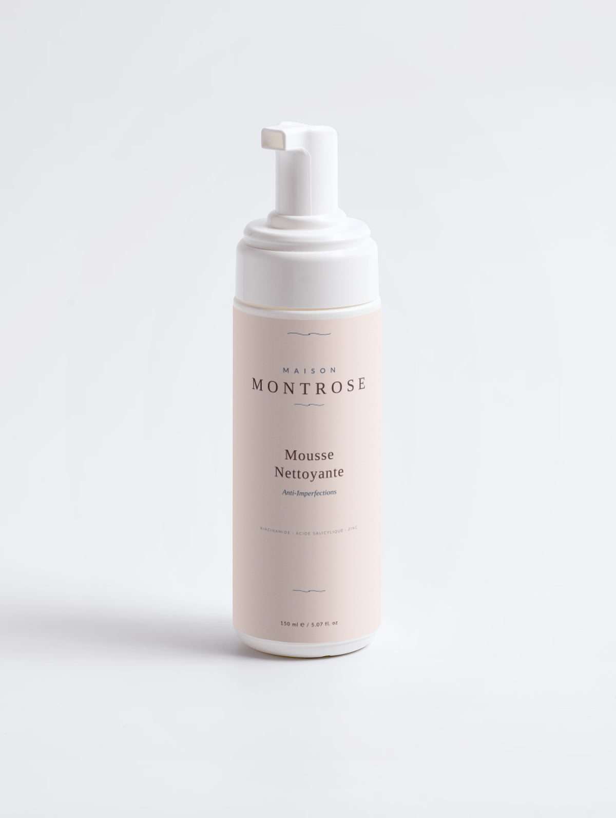 Mousse nettoyante à l'eau de rose